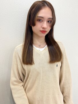 マリアバイアフロート(Maria by AFLOAT) 【山田】ぱつっとセミディ細かめハイライトベージュ