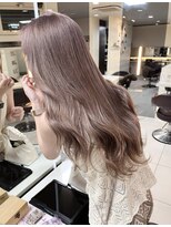 シエル バイ ケンジ 登戸 生田(CIEL by KENJE)&nbsp;【ブリーチあり】シアーラベンダーベージュ