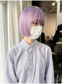 ピンクパープル/ハイトーン/ケアブリーチ/ダブルカラー