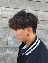 ニアウ 伊勢崎連取店(Niau)&nbsp;波巻きプードルパーマツイストスパイラルメンズ刈り上げマッシュ