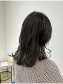 アッシュグレーにほんのりパープル
