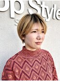 ショート×ハイトーン×美髪