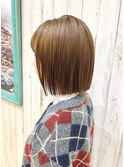 切りっぱなしボブ/美髪/アッシュブラウン[ハイライト/浦和]
