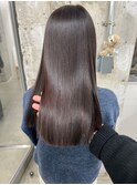 髪質改善×艶髪ブラウン×酸性ストレート