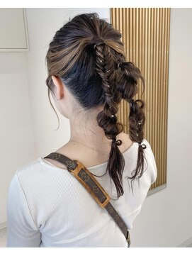 ムーン バイ ケンジ(moon by KENJE) 【hinari】#編みおろし #浴衣ヘアセット