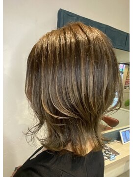 ヘアアンドメイク アース 聖蹟桜ヶ丘店(HAIR&MAKE EARTH) ウルフ大人カラー