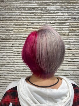 ビス ヘア アンド ビューティー 西新井店(Vis Hair＆Beauty) ダブルカラーケアブリーチツートンカラーショートヘア