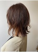 暖色カラー【お手入れ簡単外はねロブ】