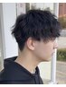 メンズカット+炭酸地肌クレンジングヘッドスパ+眉カット￥6050