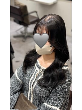 コア 梅田(Core) 韓国風レイヤーカット/髪質改善カラー/艶髪