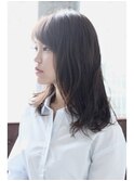 黒髪/クラゲヘアー/オリーブグレー/小顔/ココアベージュ