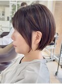 ショートカット×ひし形ショートボブ×髪質改善30代40代50代