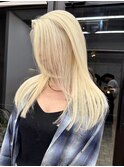 夏のおすすめ！外国人風抜きっぱなしブロンドブリーチとロング