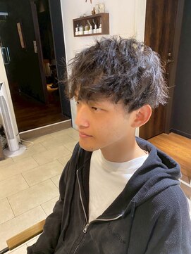 ヘアリゾート粋 ティガ 池袋店(tiga) メンズ/ツイストスパイラルパーマ/マッシュショート