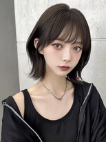 ユーフォリア 渋谷グランデ(Euphoria SHIBUYA GRANDE)&nbsp;外はねボブ　韓国ヘア　顔周りレイヤー　ココアブラウン