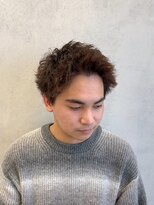 ルースト 南堀江店(ROOST)&nbsp;MEN'S/リバースセンターパート/ニュアンスパーマ/南堀江