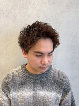 ルースト 南堀江店(ROOST) MEN'S/リバースセンターパート/ニュアンスパーマ/南堀江