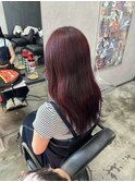 大人かわいい、カシスレッドカラー