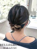 ベルグロー 原宿(BELLEGROW)&nbsp;下目シニヨン ヘアセット/ヘアアレンジ/ヘアメイク