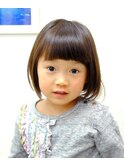 アゴの高さが可愛い♪お子様ボブ☆毎日のセットも簡単◎