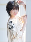 【aL-ter LieN TAKU】小顔カット◎春ショート シアーベージュ 