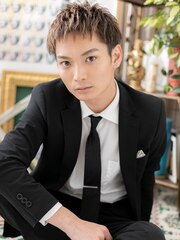 デコ出し＆ハイトーンのモテ束感マッシュa川口10代20代30代!