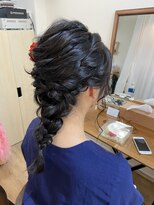 ロカット サロン(Roquat Salon)&nbsp;あみおろしアレンジ【ヘアセット　立川/立川南/立川/浴衣】