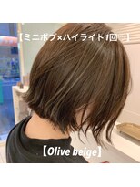 アッシュ 武蔵小金井店(Ash)&nbsp;＼ミニボブ×オリーブベージュ／