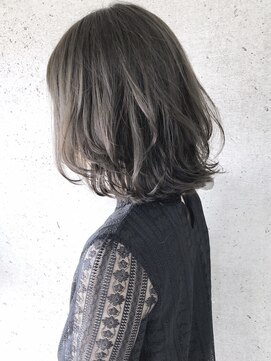 デイアンドナイト 天神大名本店(Day&Night) 【髪質改善】透明感グレージュ《大人ミディアムレイヤーカット》