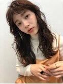 外ハネアンニュイカーキベージュカラー[表参道/表参道駅]
