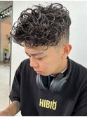 波巻きスパイラルパーママッシュショート無造作パーマ刈り上げ