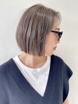 フォーク FOLK&nbsp;【FOLK】透明感アッシュベージュ☆似合わせストレートボブ♪