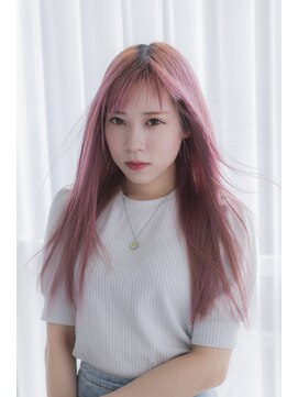 ラエティティア ロコ 刈谷店(Laetitia loco) ブリーチONカラー　淡いピンク