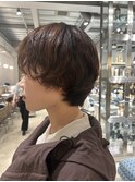 マッシュパーマショートパーマスパイラルパーマボーイッシュ女子