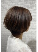 30代40代50代/大分美容室/ひし形ショートカット/白髪染め
