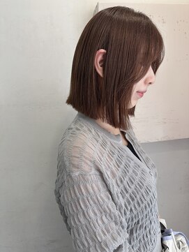 キャンバス バイ ネオリーブ 横浜西口(Canvas by neo.) 切りっぱなしボブ 顔周りレイヤー 大人ボブ 似合わせカット 横浜