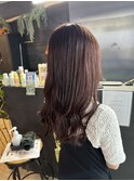 【札幌円山】イルミナカラー/コーラルアンバー/赤髪/ロングヘア