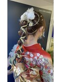 成人式ヘアアレンジ・振袖着付け