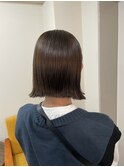 ナチュラルストレート×ボブ