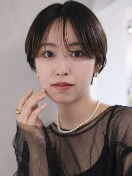 フォト 新宿三丁目(foto) ▽ハンサムショート ミニウルフブリーチなし前髪ミディアム新宿