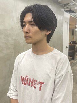 スー 渋谷(suu) メンズカットメンズセンターパートニュアンスパーマ渋谷学割