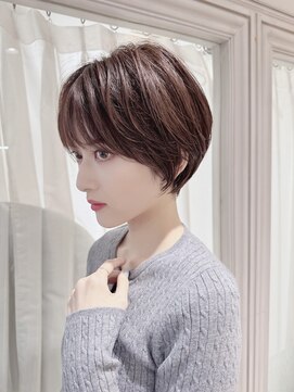 ハピネス クローバー 八木店(Happiness CLOVER) マッシュショート　ショートボブ　アッシュブラウン　八木