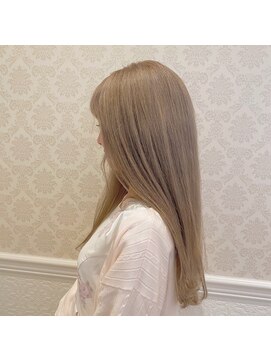 ボヌール 川崎店(Bonheur) ミルクティー／ブロンド／ブリーチ2～3回／韓国風