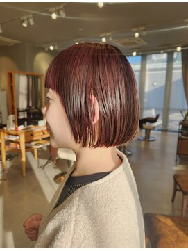 寒い季節にオススメ☆ピンクボルドーカラー