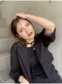 【e.dit tokyo tina】外ハネボブマロンベージュ透明感カラー