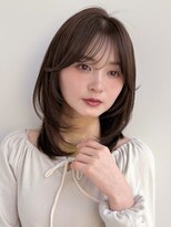 ラフ フロム ガーデン(Laf from GARDEN) ミディアム/レイヤーカット/顔周りカット/透明感カラー