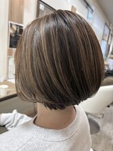 フォンタナ(Fontana)&nbsp;ハイライト×ラベンダーベージュボブ