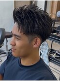 スパイキーショート/アップバング/フェード/mem's/眉毛