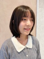 オン キャナルシティ博多前店(on) 【中里恵梨】レイヤーボブ/チョコレートカラー/ミディアム/20代