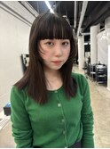 顔周りレイヤー/前髪カット